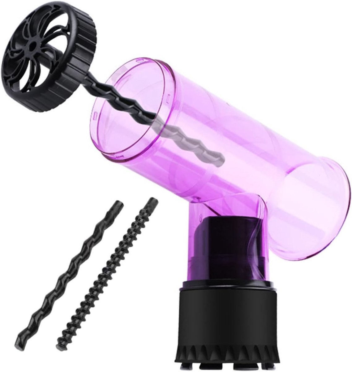 Haardroger Diffusorkap - Krullend Haar Hulpmiddel - Zelf Haar Stijlen - Eenvoudige Installatie - 20.5x18.2x7cm - Violet