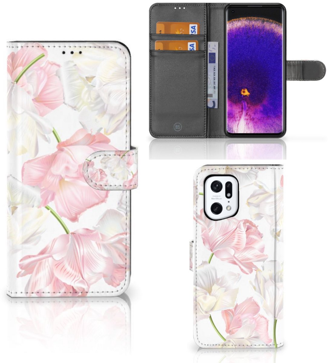 OPPO Find X5 Pro Hoesje Lovely Flowers