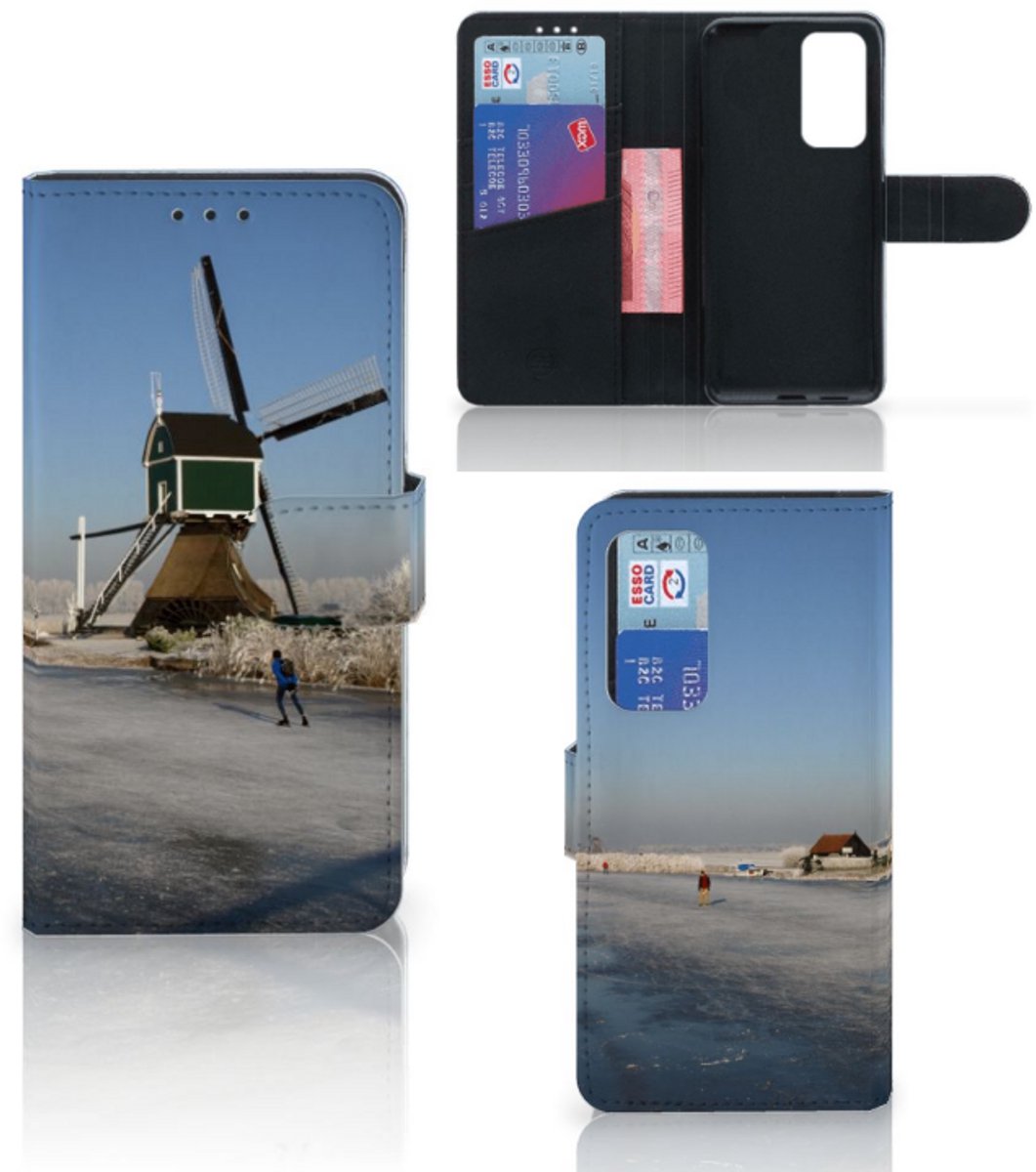 Huawei P40 Flip Cover Schaatsers
