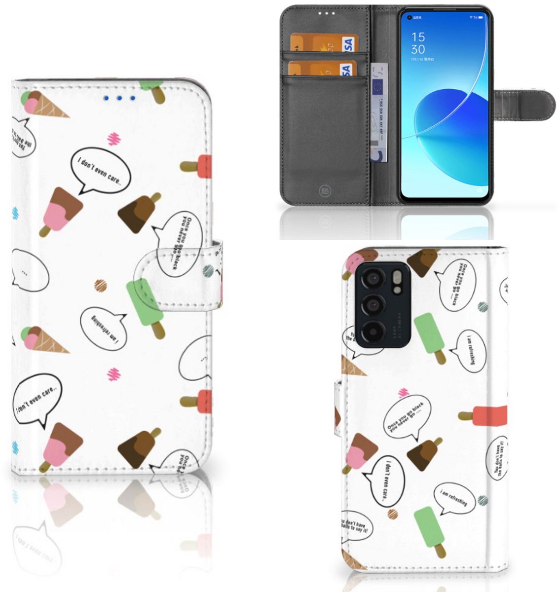 OPPO Reno6 5G Book Cover IJsjes