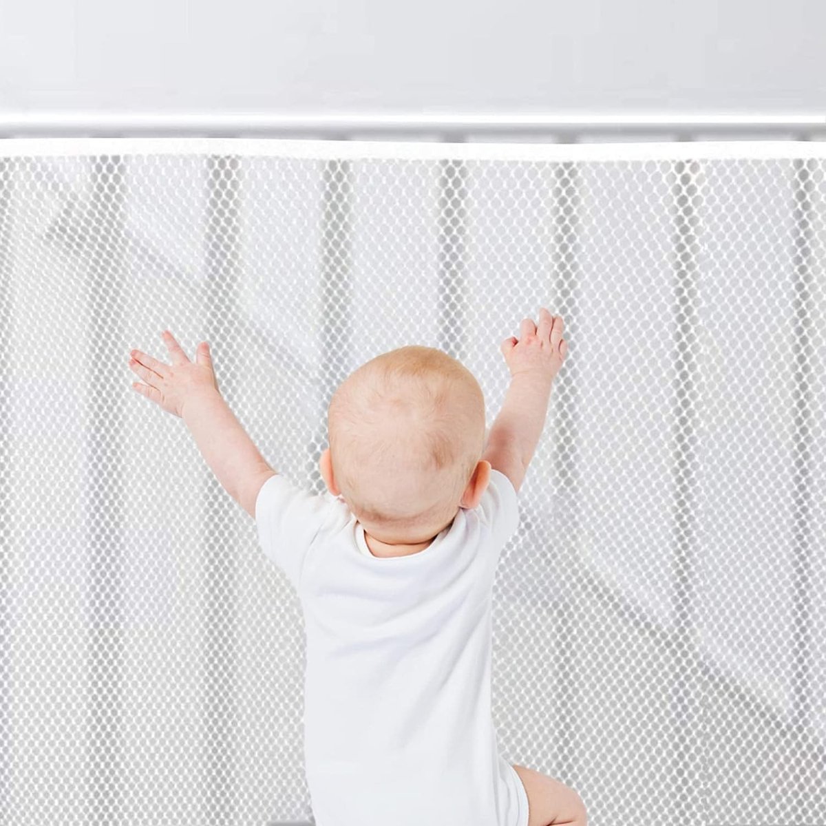 Cosensi - Kids Stair Protection Net - Railing Safety Net - Veiligheidsnet voor kinderen - 2mx79cm - Traphekje - Bescherming voor kinderen - Geschik...
