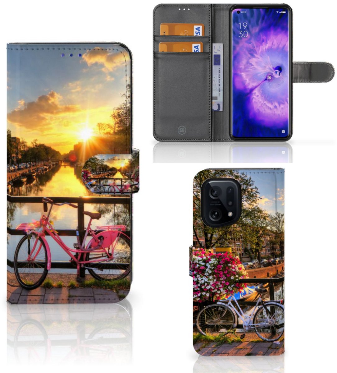 OPPO Find X5 Flip Cover Amsterdamse Grachten