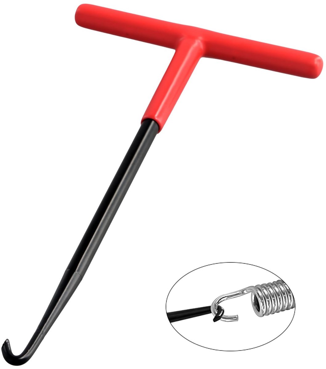 Cosensi - Uitlaatveer Haak - T-Haak Sleutel - Ergonomisch en Duurzaam - 16 x 8.5 cm - Motor Tool - Voor Motorfietsen en Scooters