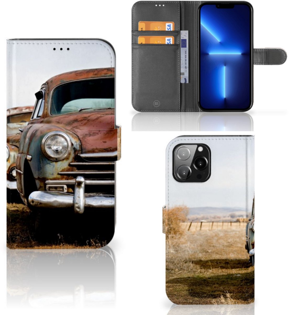 iPhone 13 Pro Max Telefoonhoesje met foto Vintage Auto