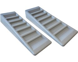 OLPRO Outdoor Leisure Products Nivellering hellingen voor caravans, campers, campers, auto's, 2 stuks, maximale belasting 3000 kg