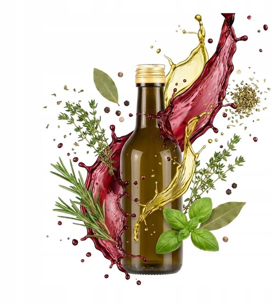 Bimberek - Glazen Fles 200ml - Donker Glas - Set van 10 - Met Gouden Dop van Bimberek — afbeelding 5