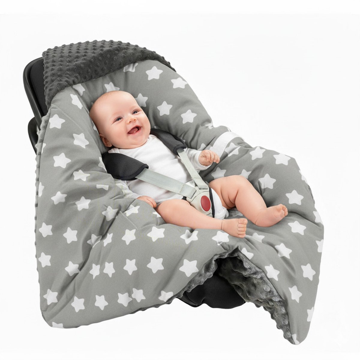 BabyUniverse - Baby Slaapzak - Grijze Peperkoek - 80x80cm - Autostoelhoes