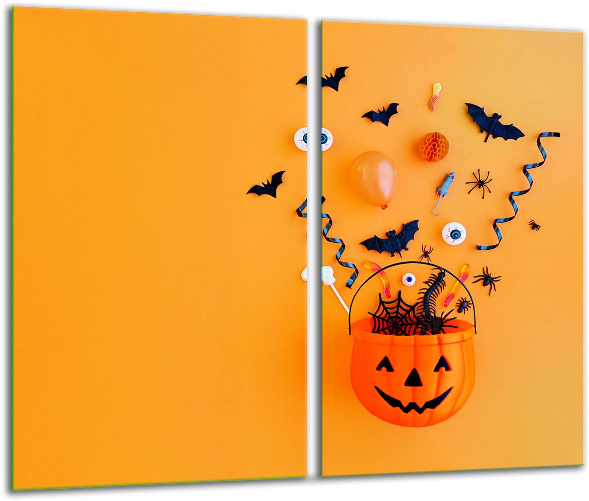TMK ArtDeko - Snijplank Glas - 2x 30x52cm - Halloween - Veilig
