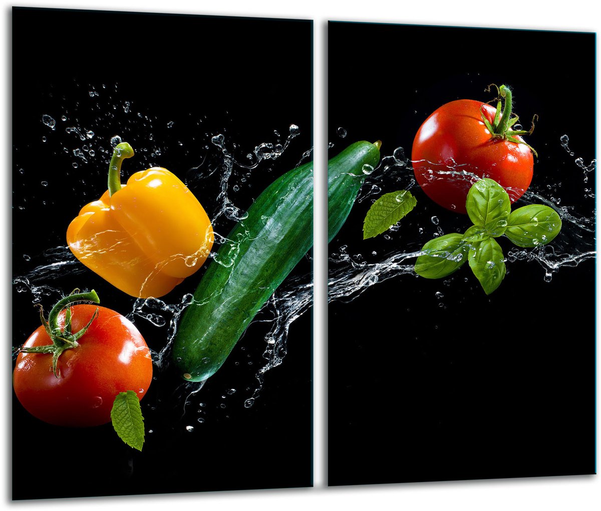 TMK ArtDeko - Snijplank - 30x52cm - Glas - Warme Kleuren