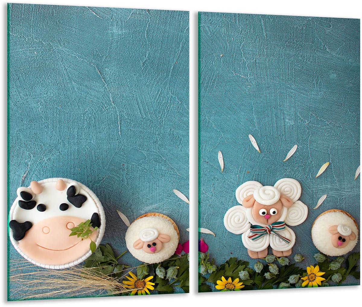 TMK ArtDeko - Snijplank - Beschermplaat - Glas - 30x52cm