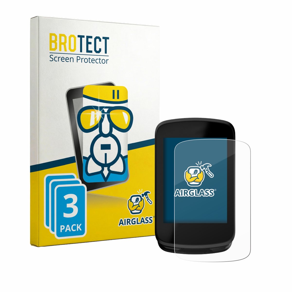 Screenprotector 3 Stuks voor Magene C606 V2 Beschermglas transparant