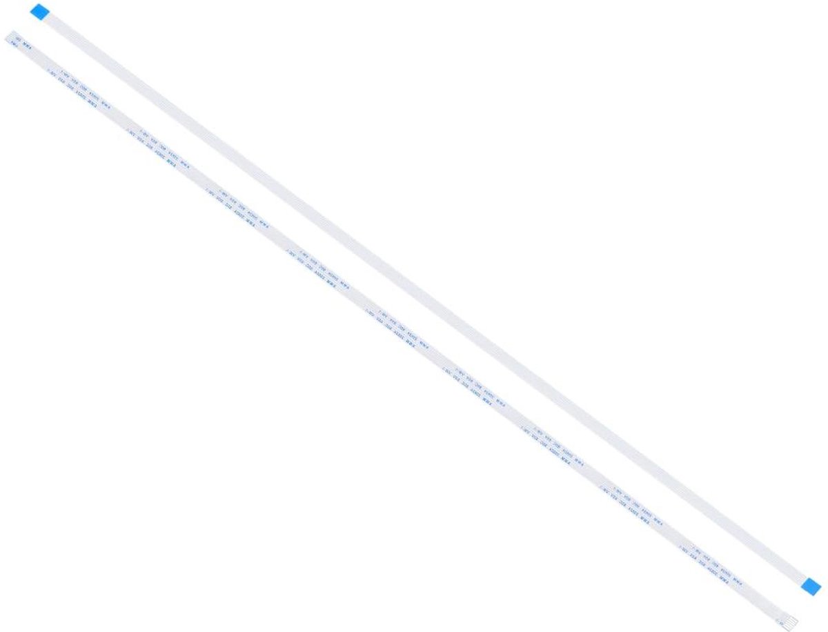 Platte Flexibele Kabel - FFC Lintkabel - Elektronica Reparatie - Type A 6-pins - 500 mm - Blauw