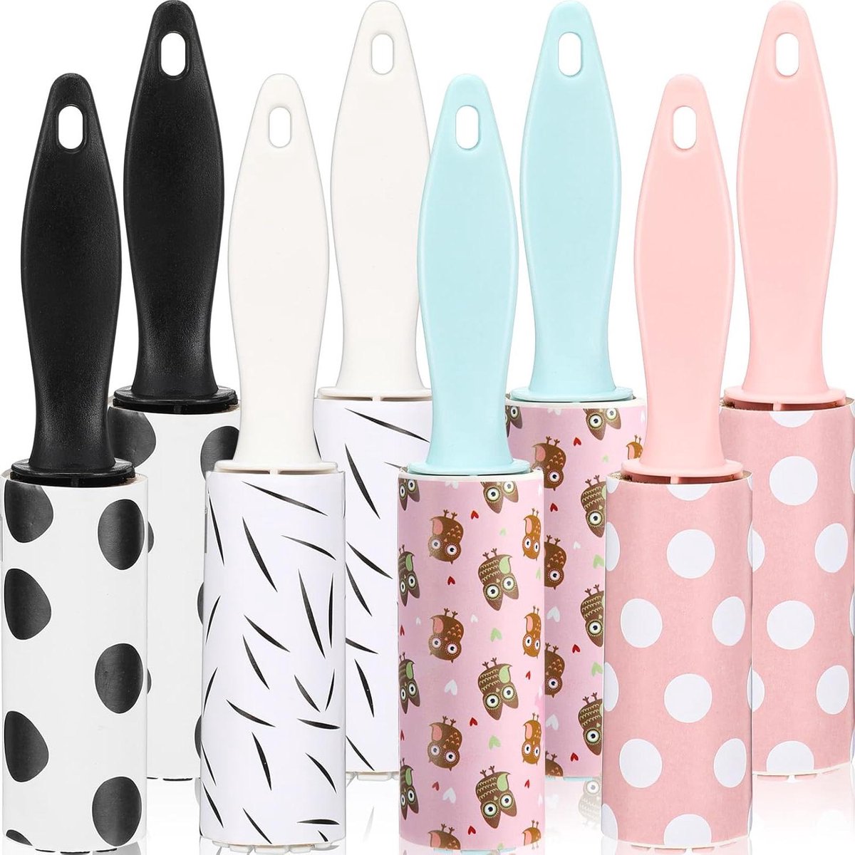 Mini Pluisroller Set - Reis Pluisverwijderaar - Kleding Reinigen - Compact Reisformaat - 8 Stuks - Niet gespecificeerd