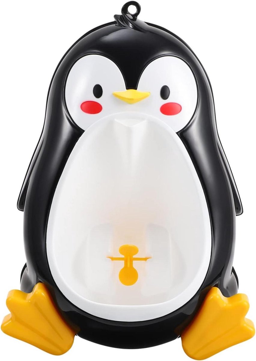Kinder Urinoir Pinguïn - Potjestrainer Jongens - Zindelijkheidstraining - Met Draaiende Windmolen - 37 x 22 x 26 cm - Groen