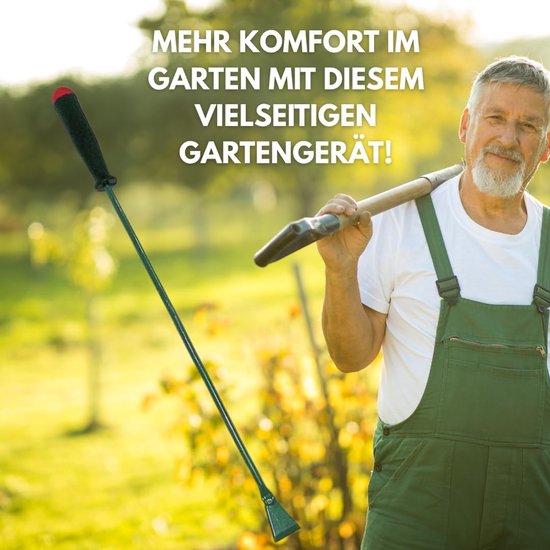 Aspergesteker Onkruidsteker - Tuingereedschap Staal - Onkruid Verwijderen - Gemaakt in EU - 58 cm - Metaal — afbeelding 2