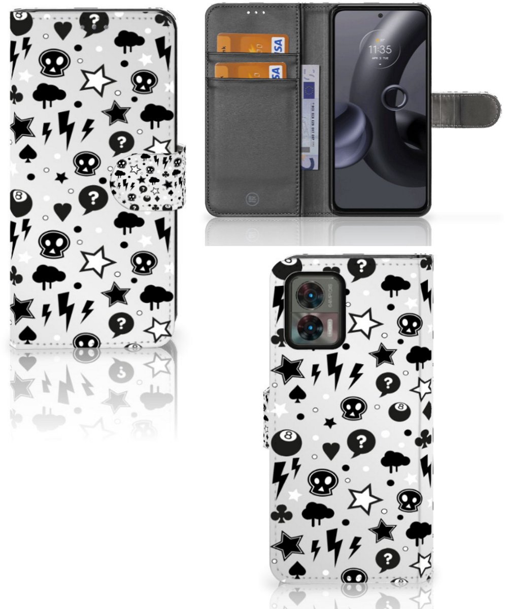Telefoonhoesje met Naam Motorola Edge 30 Neo Silver Punk