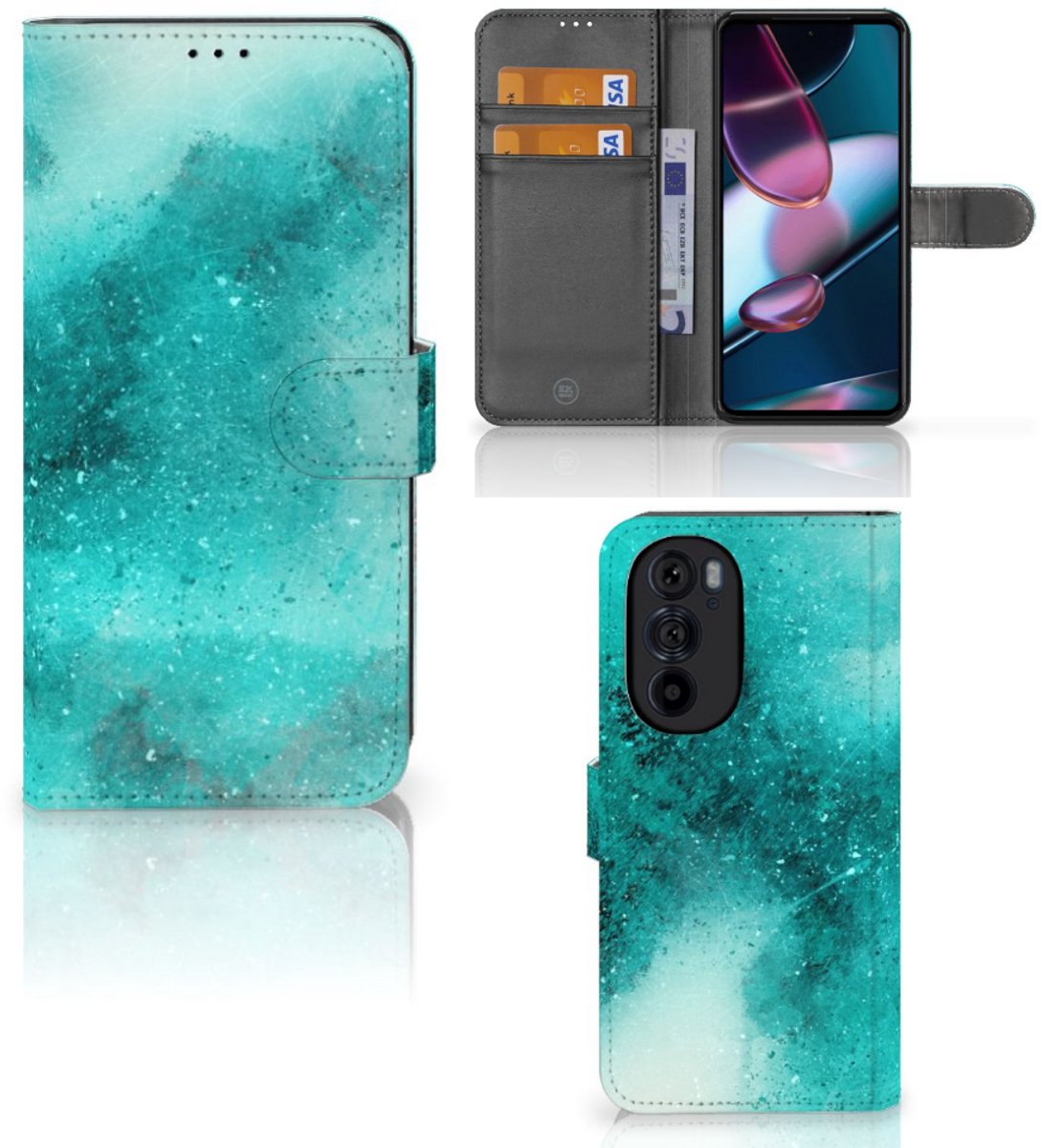 Hoesje Motorola Edge 30 Pro Painting Blue