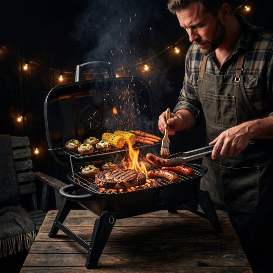 tafelgrill - zwart - 59x34x36 cm - elektrisch — afbeelding 3