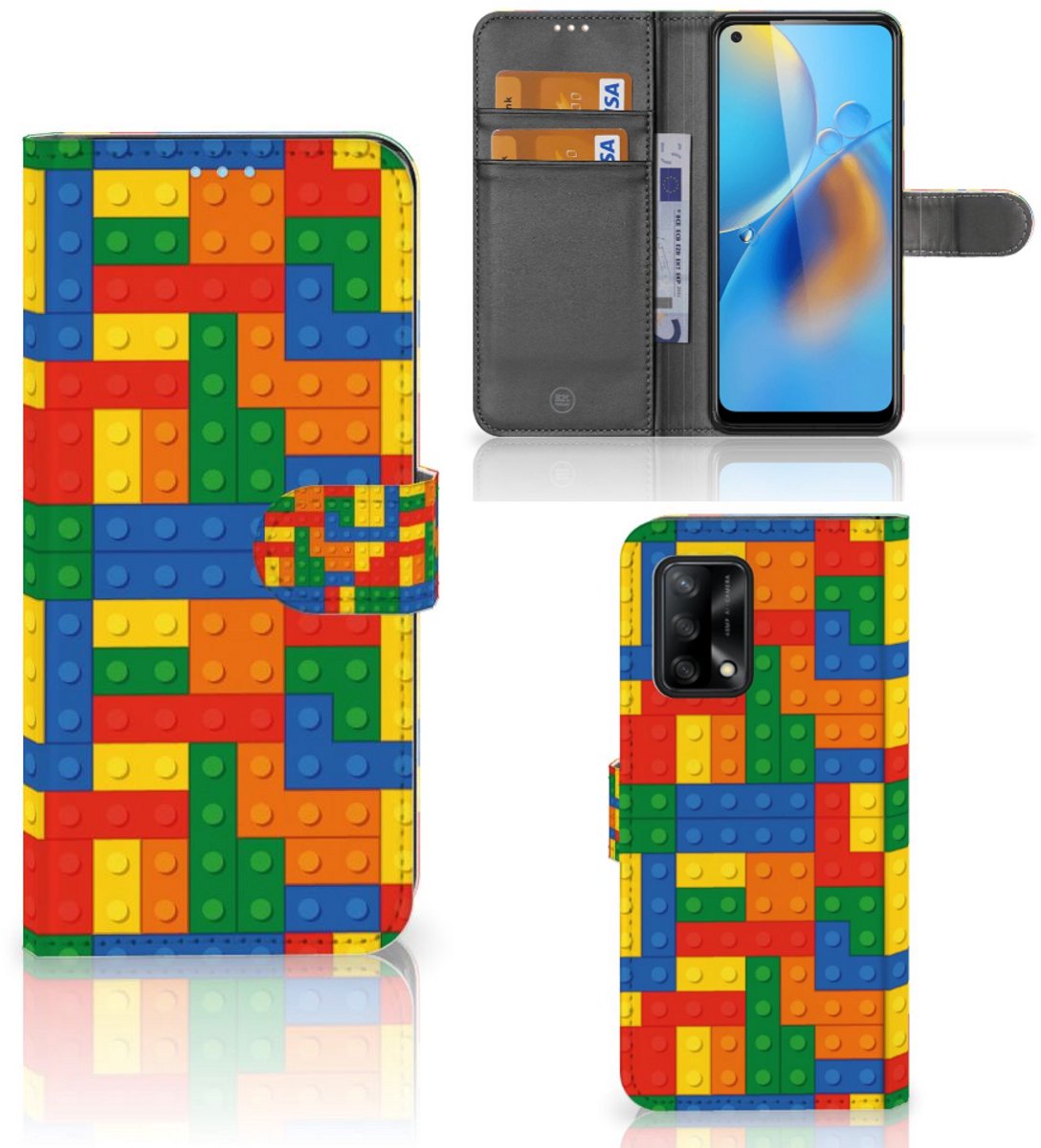 OPPO A74 4G Telefoon Hoesje Blokken