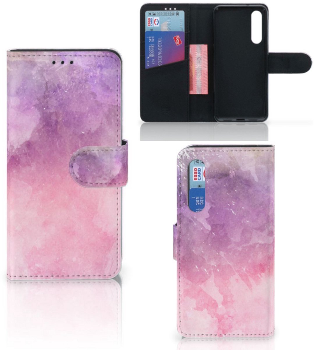 Hoesje Xiaomi Mi 9 SE Pink Purple Paint