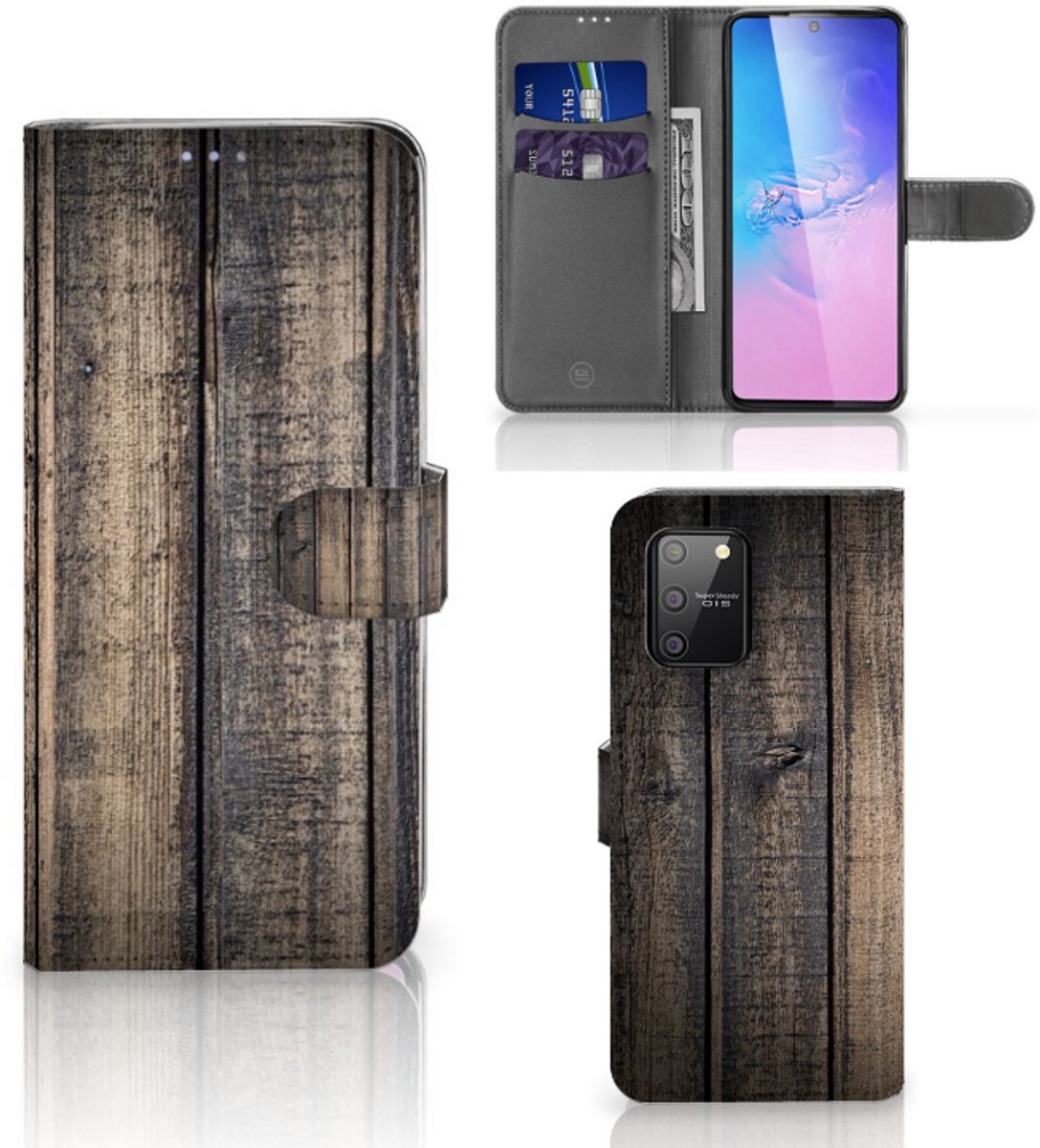 Samsung S10 Lite Book Style Case Steigerhout