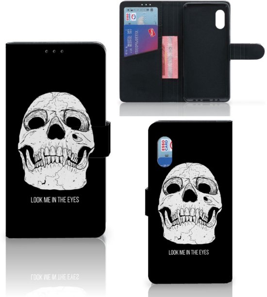 Flip Housse Samsung Xcover Pro Portefeuille Yeux Crâne