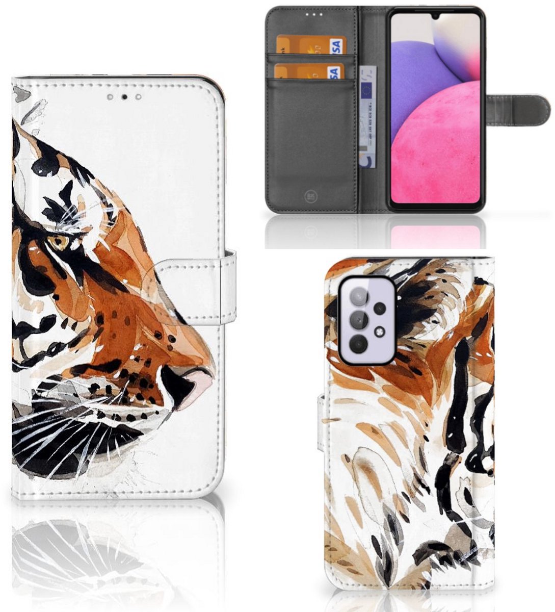 Hoesje Samsung Galaxy A33 5G Watercolor Tiger