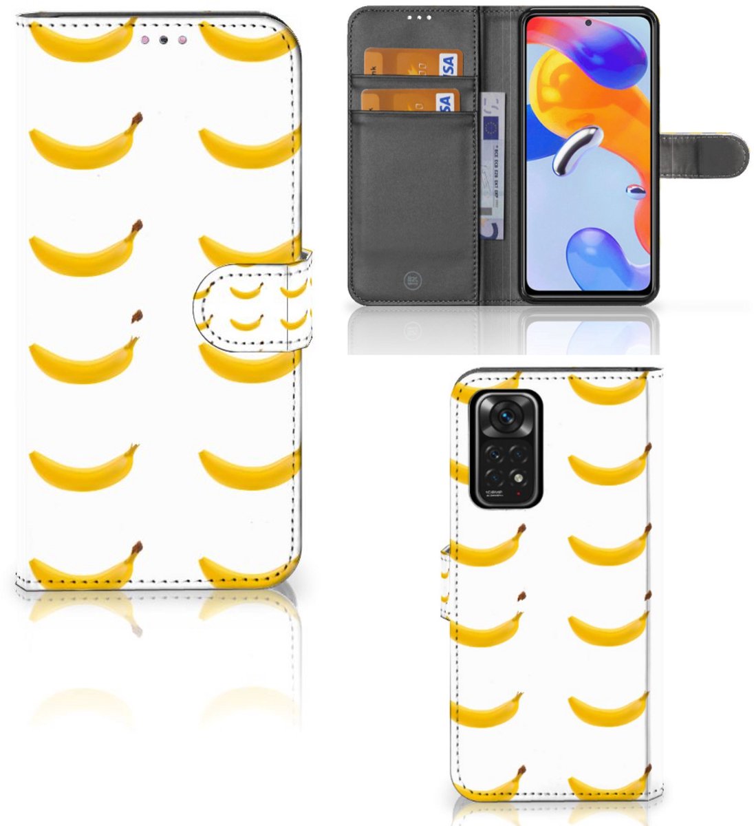 Xiaomi Redmi Note 11 Pro 5G/4G Book Cover Banana