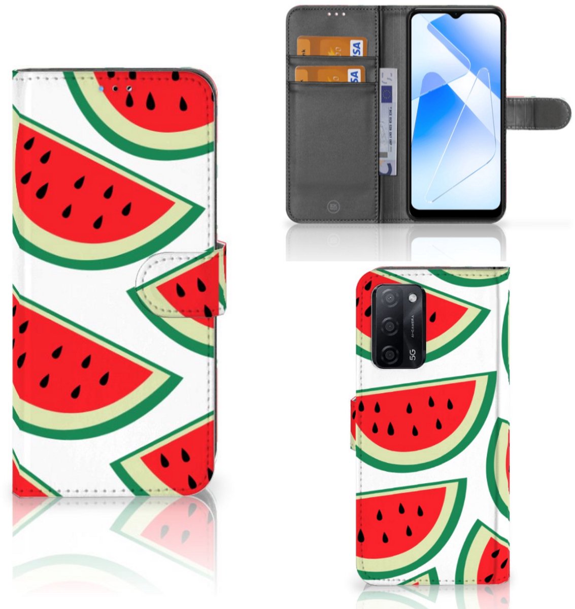 OPPO A16/A16s/A54s Book Cover Watermelons