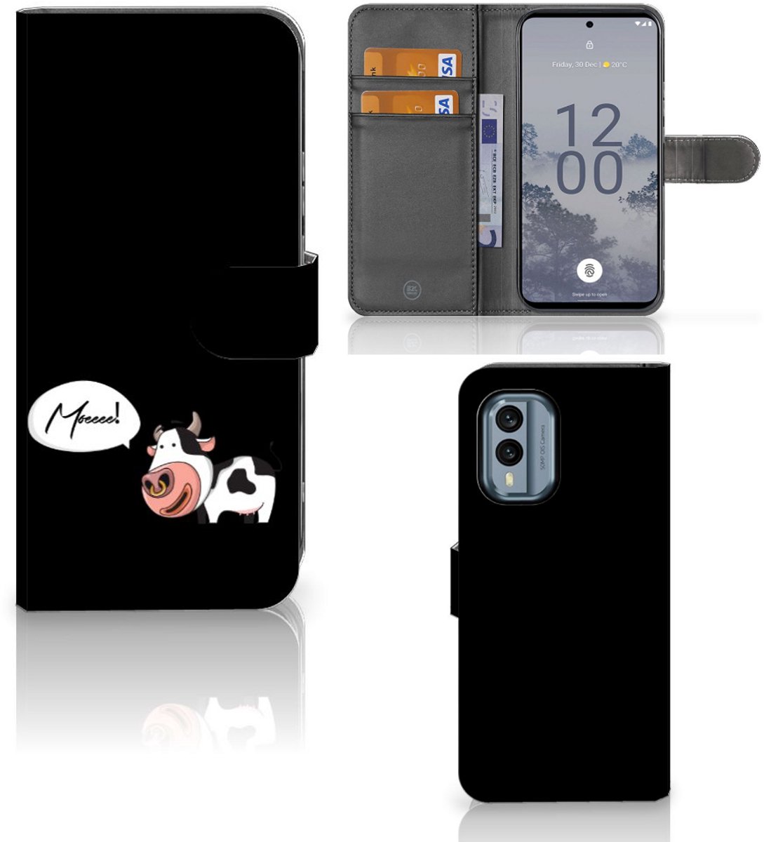 Nokia X30 Leuk Hoesje Cow