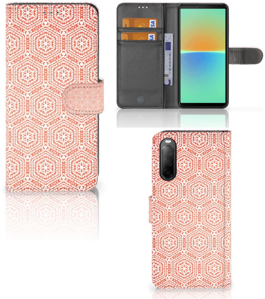 Sony Xperia 10 IV Telefoon Hoesje Pattern Orange