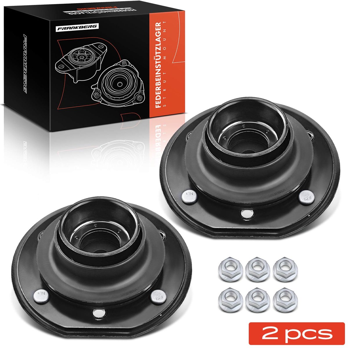 Frankberg 2x Veersteunlager voor Chevrolet Captiva Opel Antara