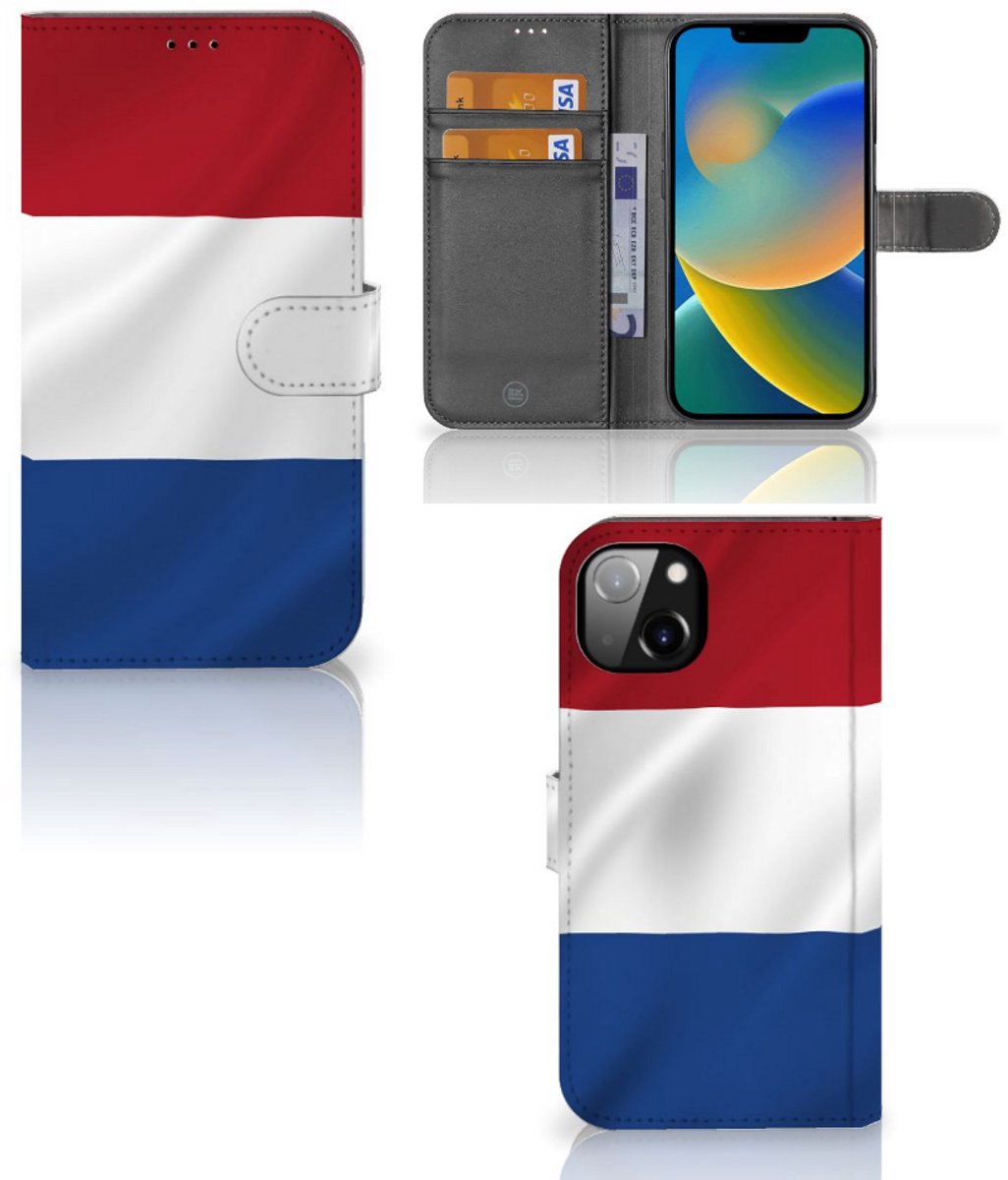 iPhone 14 Plus Bookstyle Case Nederlandse Vlag