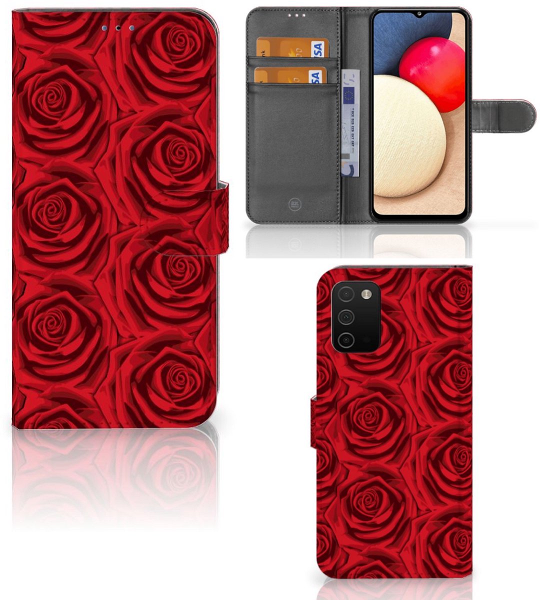 Samsung Galaxy A03s Hoesje Red Roses