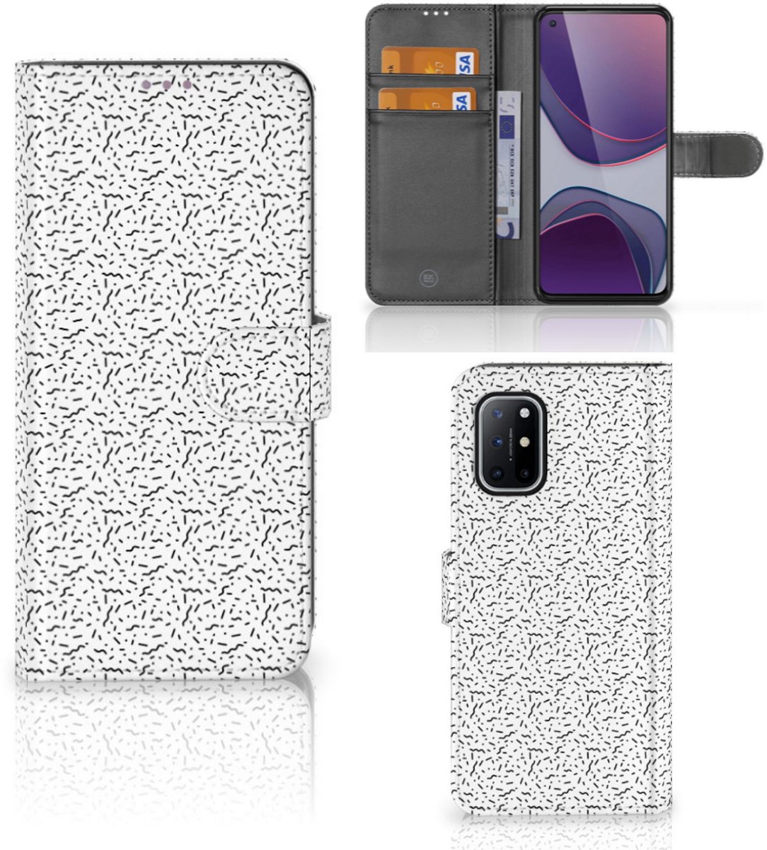 OnePlus 8T Telefoon Hoesje Stripes Dots