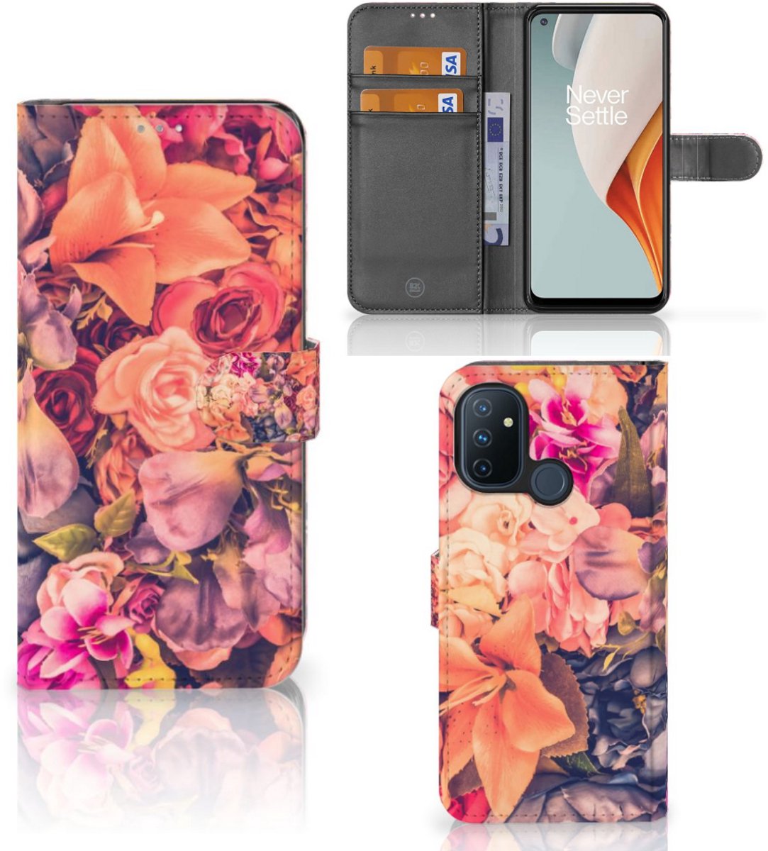 OnePlus Nord N100 Hoesje Bosje Bloemen