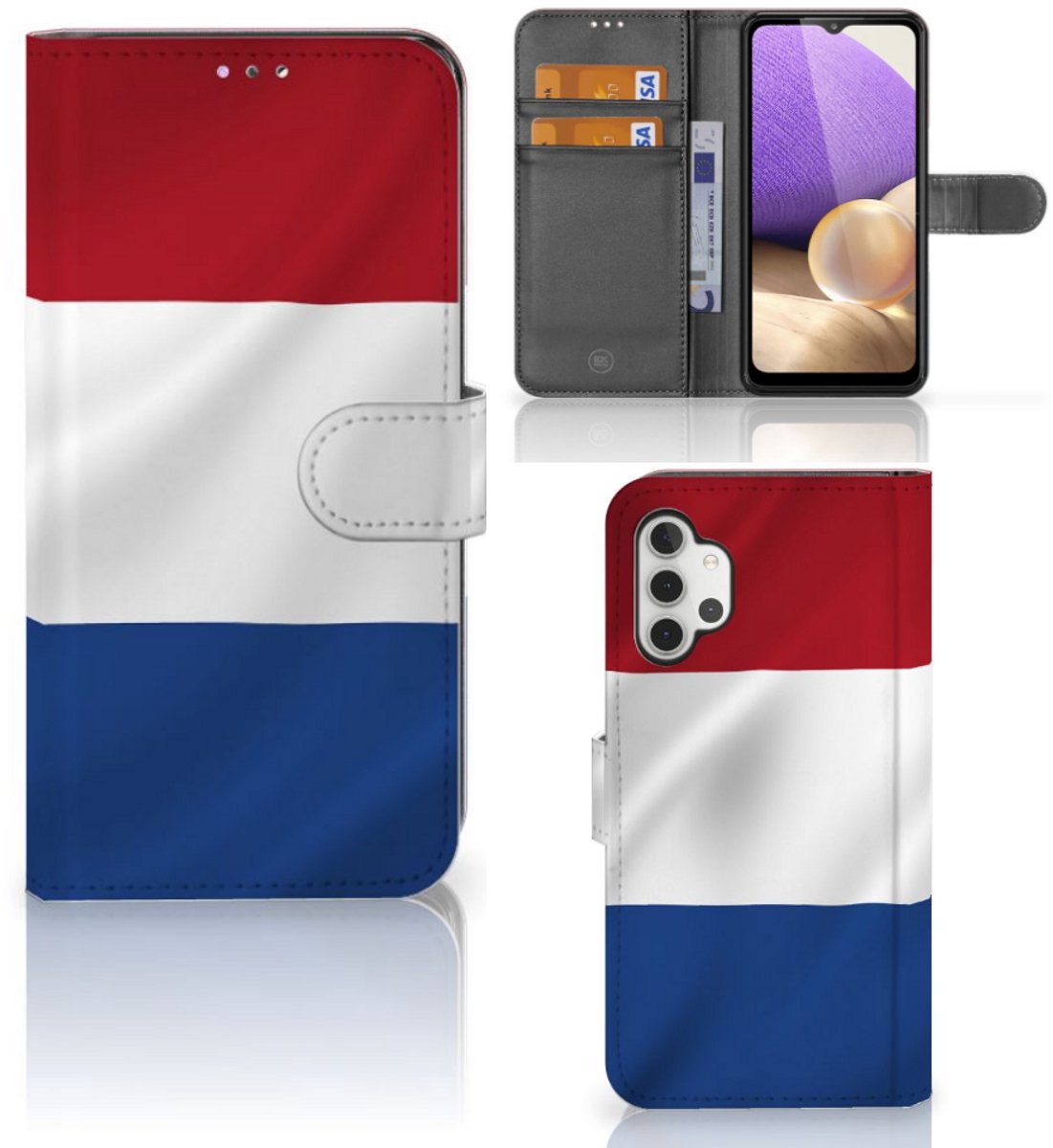 Samsung Galaxy A32 4G Bookstyle Case Nederlandse Vlag