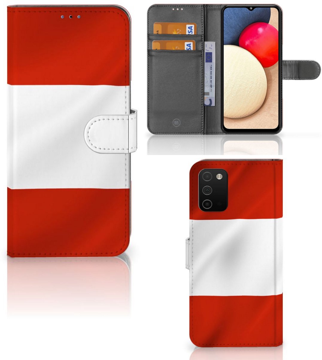 Boekhoesje voor Samsung Galaxy A03s Bookstyle Case Oostenrijk