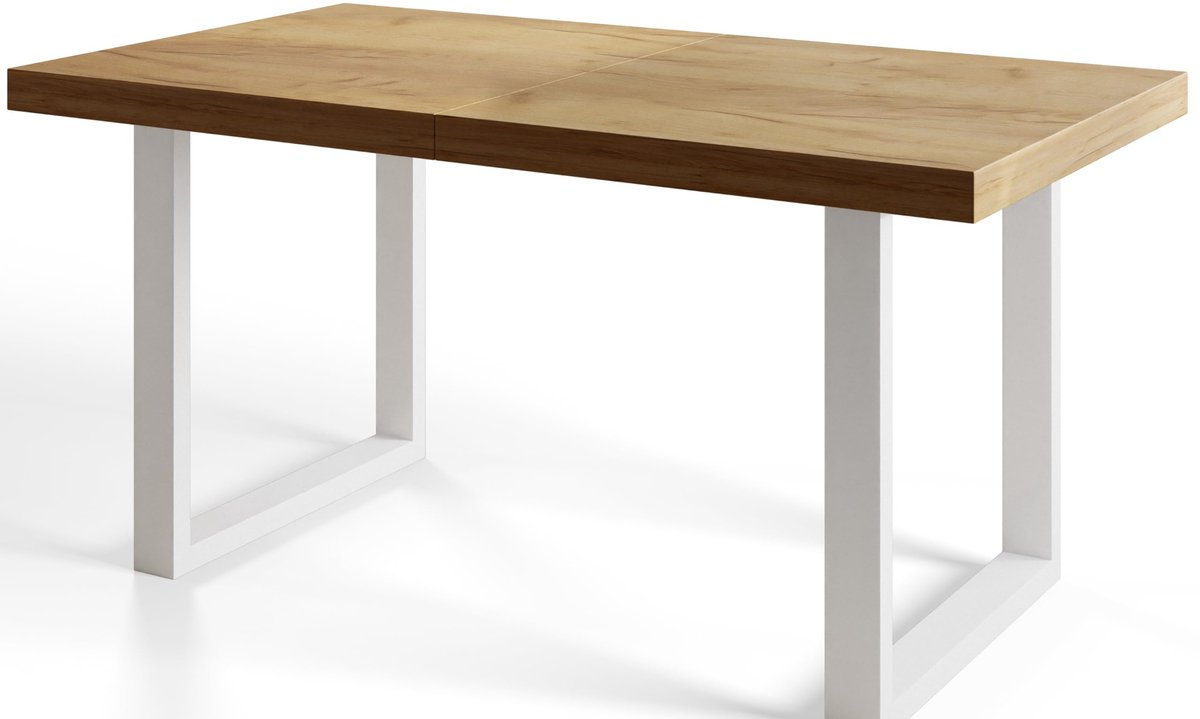 Uittrekbare Eettafel Loft-U, Tafel 140-240x80x77 cm, Keukentafel, Craft
