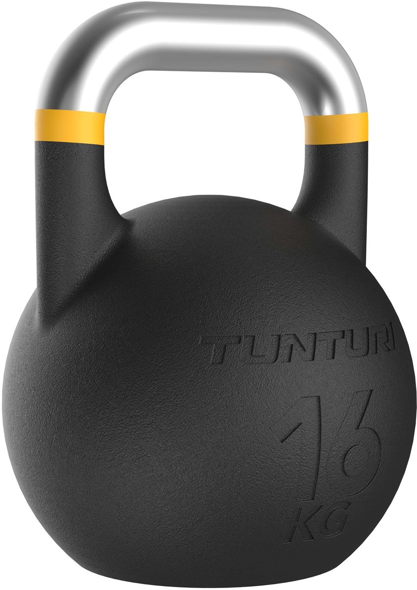 Tunturi Platinum Competition Kettlebell - 16kg - Incl. gratis fitness app