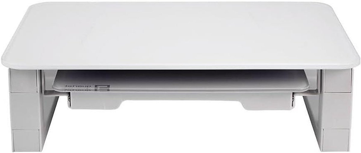 Monitor Riser - Verstelbare standaard - Bureau organiseren - Met droogwisbord - 3 hoogtes - Wit