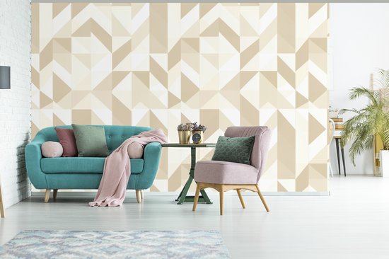Komar fleece fotobehang Art Nouveau BLEU | behang, XXL, decoratie, jeugdstil, slaapkamer, woonkamer, kantoor, hal | Grootte 250 x 280 cm (breedte x hoogte) | HX5-039, bont