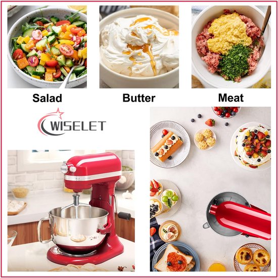 Roestvrijstalen platte klopper voor KitchenAid staande mixer, heavy duty en vaatwasmachinebestendig, — afbeelding 5