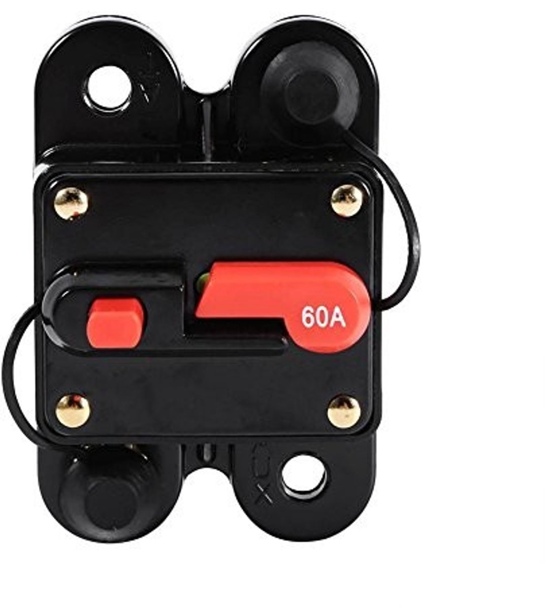 Cafopgrill 60A Automatische Fusehouder - Waterproof Veiligheidsschakelaar voor Auto en Boot