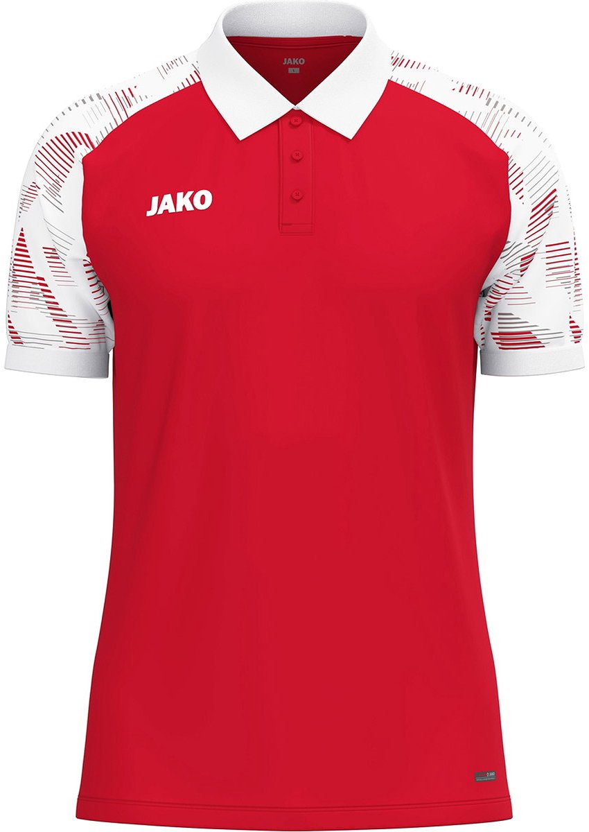 Jako Sonic Polo Heren - Rood / Wit | Maat: XL