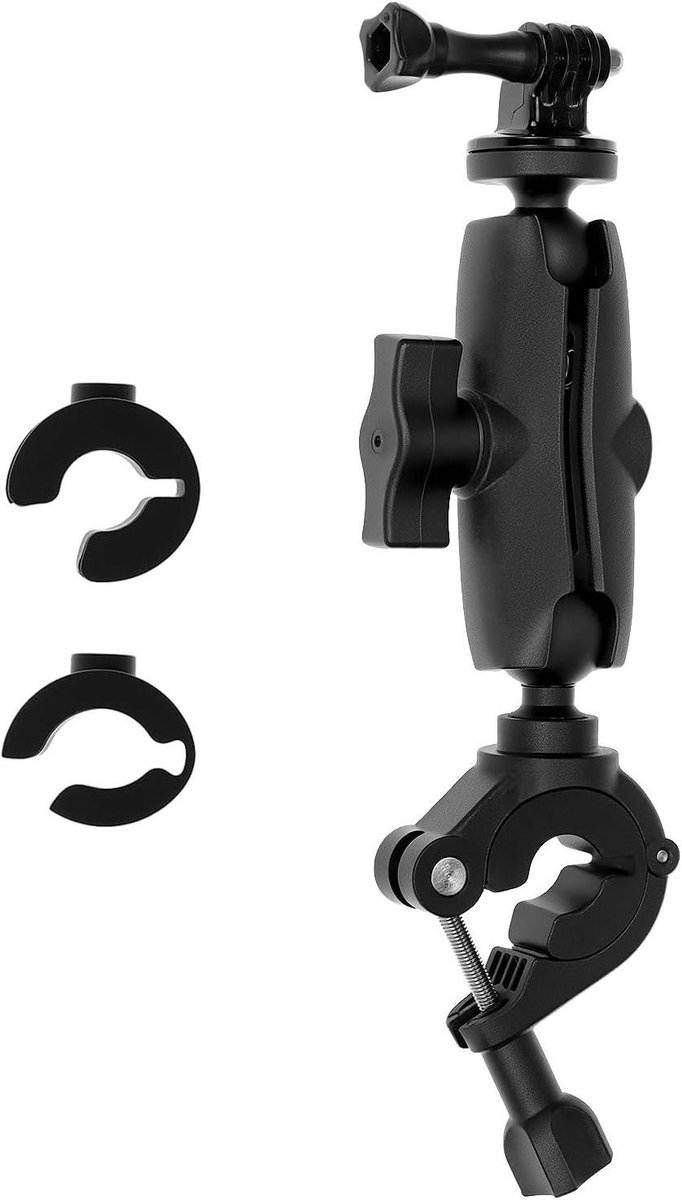 Actiecamera Bevestiging - Camera Mount - Dynamisch Filmen - 360 Graden Rotatie - 8-35 mm - Zwart