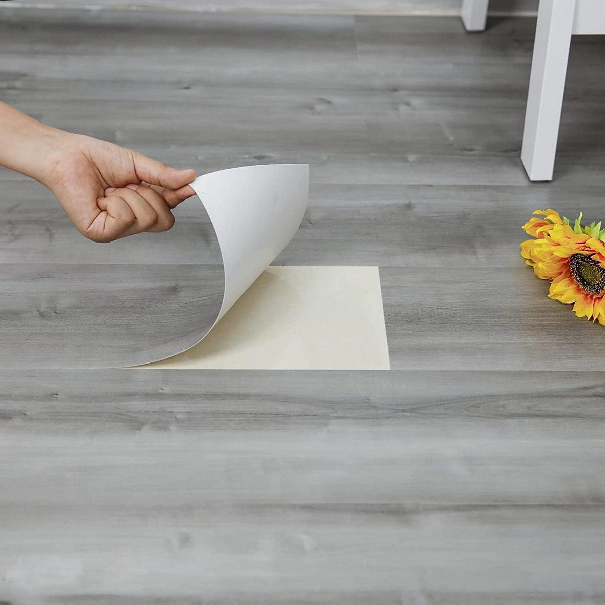 Vinyl Plank Vloeren - PVC Vloer - Huis Decoreren - Houten Plank Patroon - 35 X 6 Inch - Grijs
