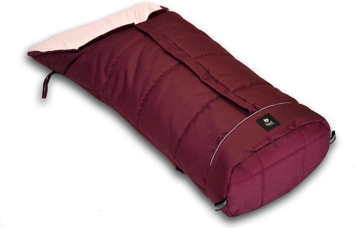 Voetenzak Kinderwagen - Winterzak Baby - Baby Warm Houden - Universele Pasvorm - 105 x 48 cm - Bordo-roze