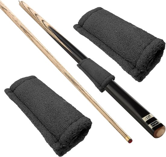 Billiard Cue Cleaner - Pool Cue Shaft Cleaner - Pool Keu Onderhoud - Zachte Katoen Materiaal - 10 cm - Zwart — afbeelding 4