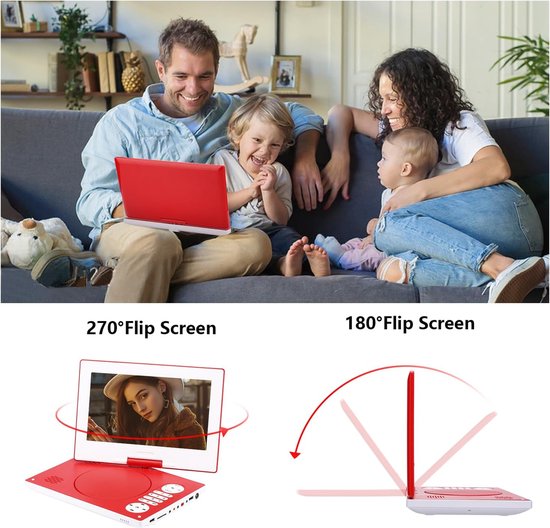Auto-dvd-speler – Draagbare dvd-speler – Portable DVD Player - entertainment — afbeelding 4